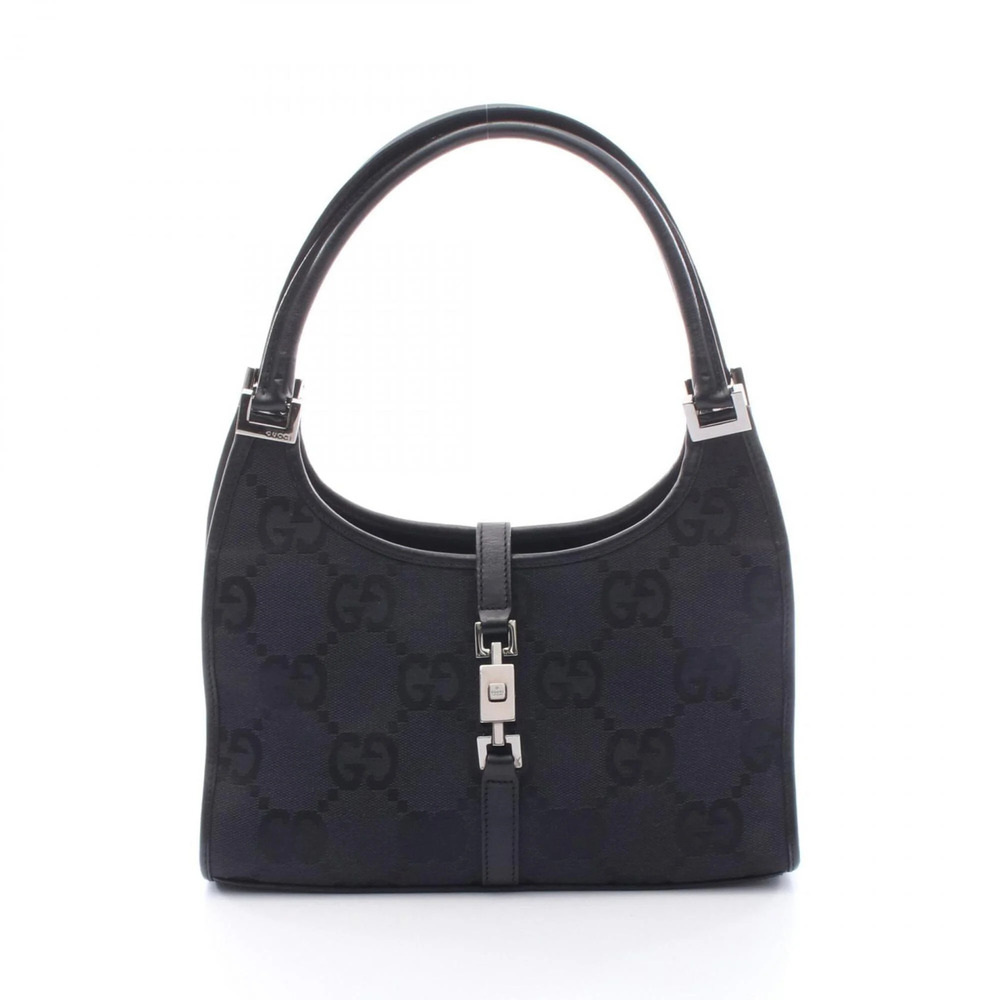 GUCCI Black Leather Jackie Bag